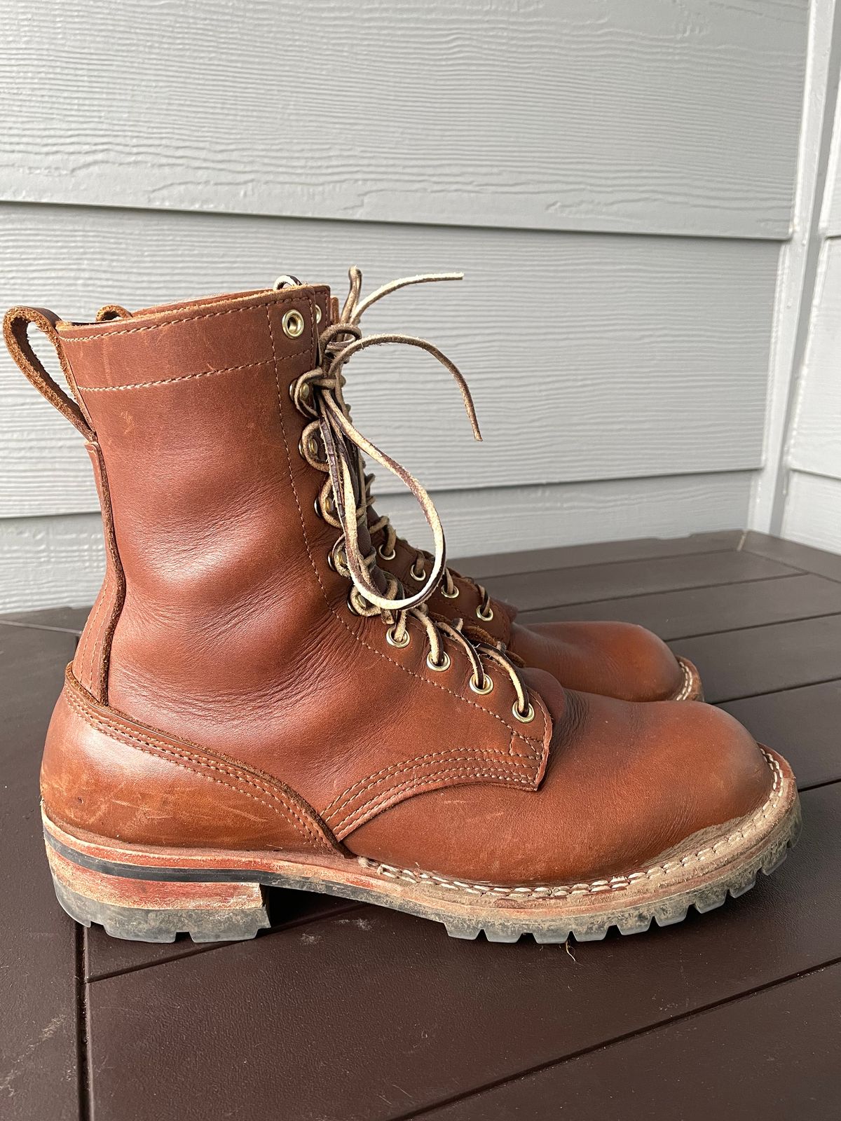 Photo by jjk_boots on February 5, 2023 of the Nicks Overlander in Seidel 1964 Brown.