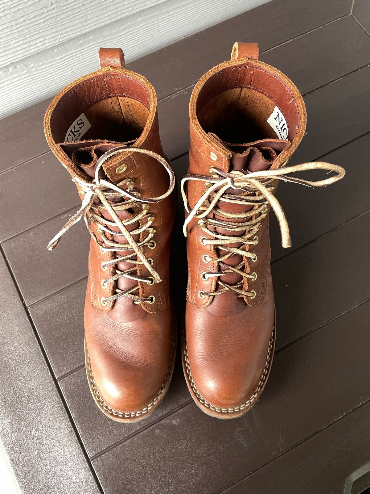 Photo by jjk_boots on February 5, 2023 of the Nicks Overlander in Seidel 1964 Brown.