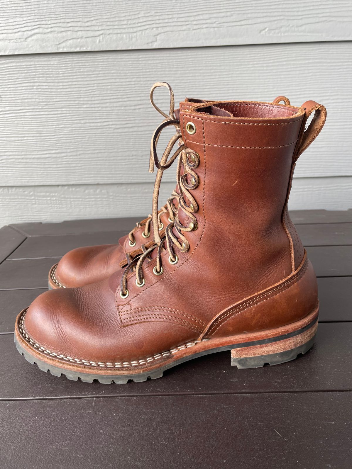 Photo by jjk_boots on March 5, 2023 of the Nicks Overlander in Seidel 1964 Brown.