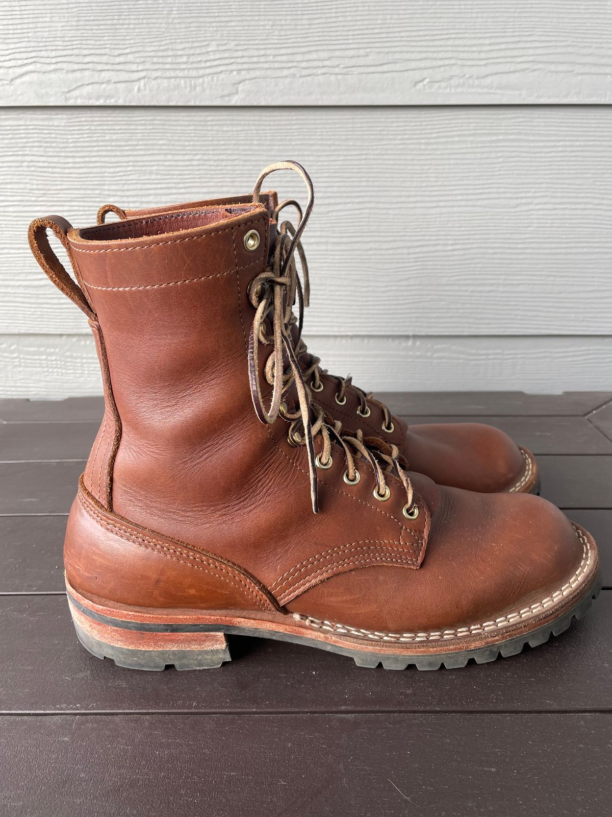 Photo by jjk_boots on March 5, 2023 of the Nicks Overlander in Seidel 1964 Brown.