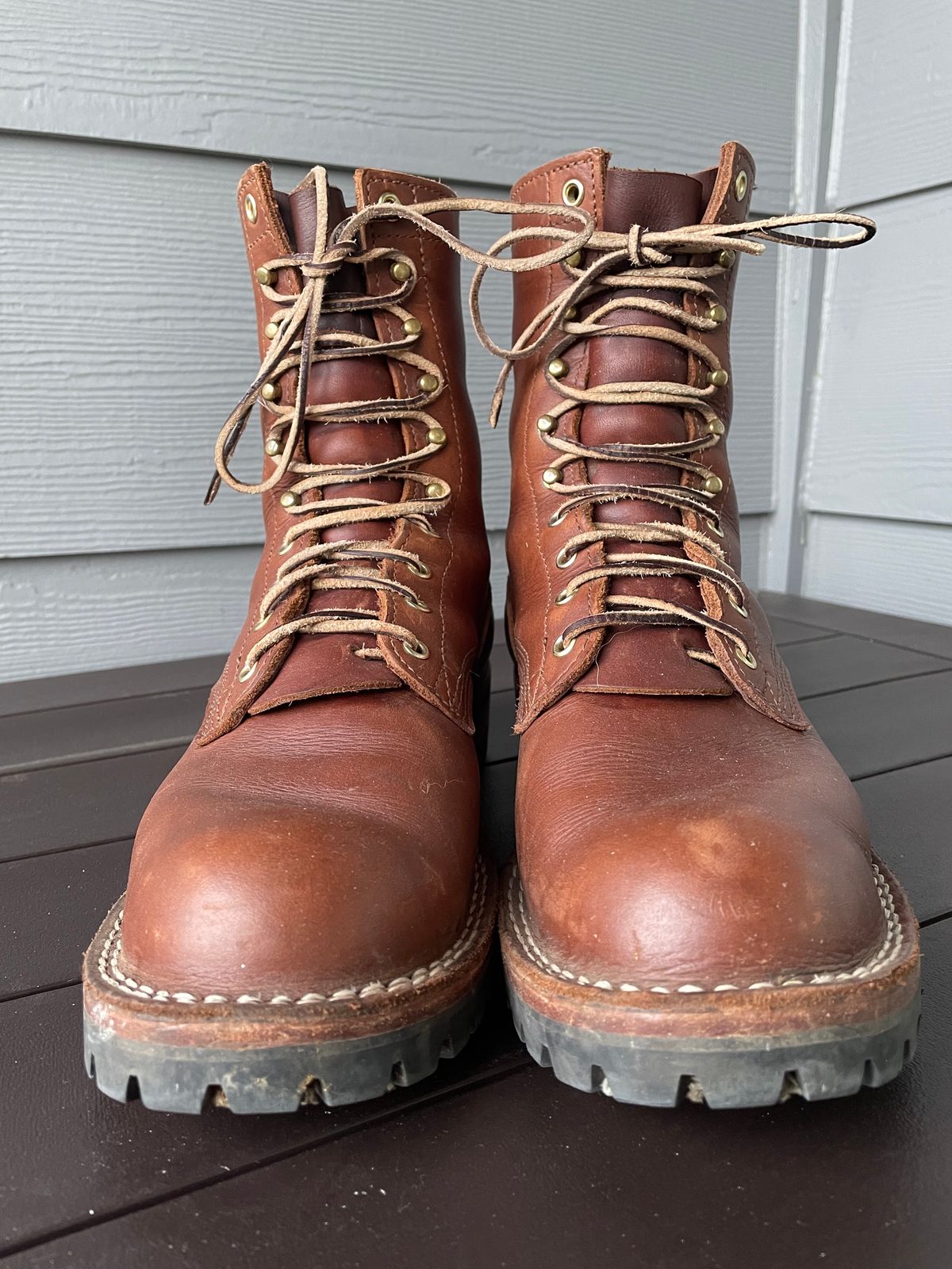 Photo by jjk_boots on April 3, 2023 of the Nicks Overlander in Seidel 1964 Brown.