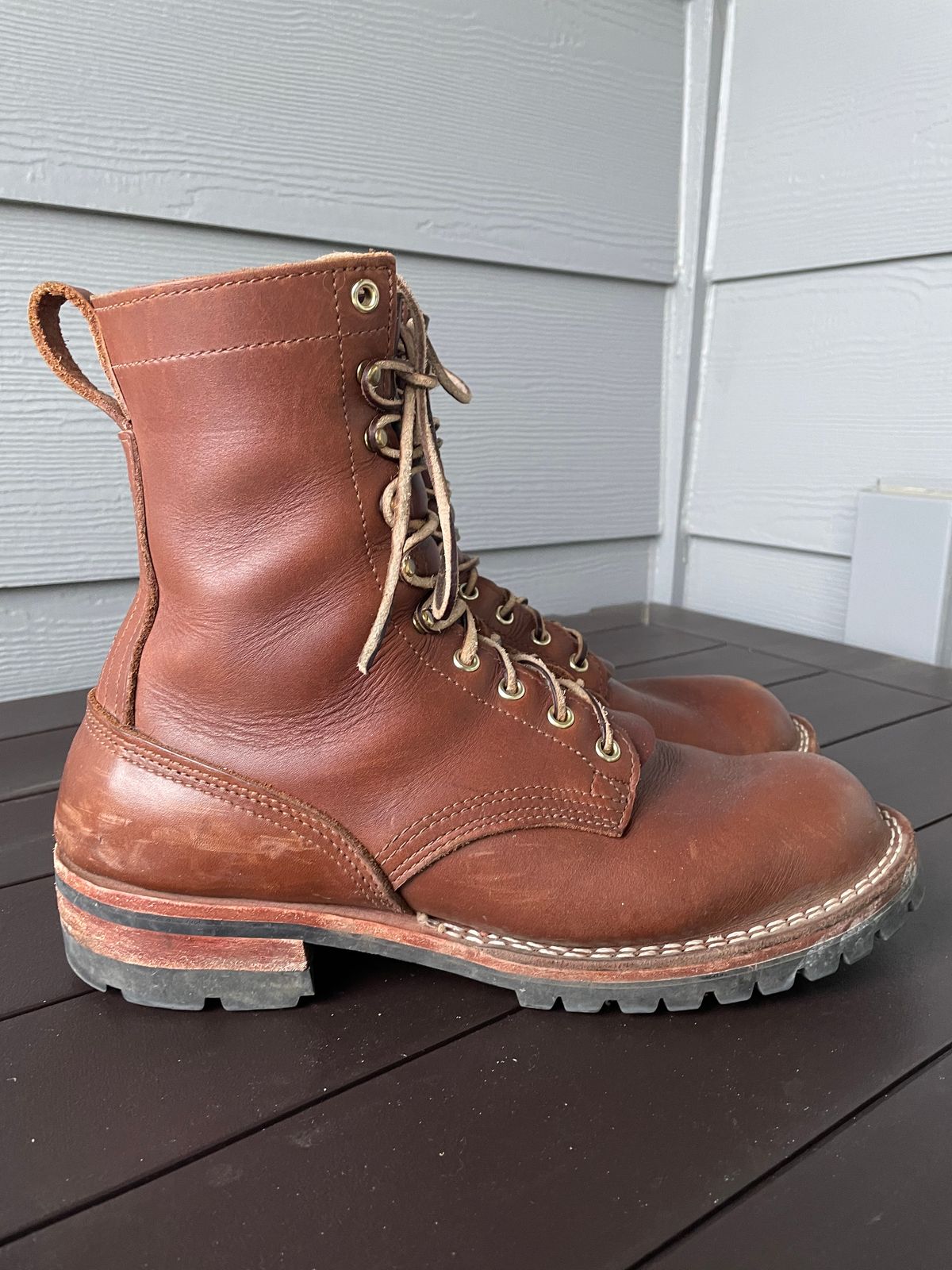 Photo by jjk_boots on April 3, 2023 of the Nicks Overlander in Seidel 1964 Brown.