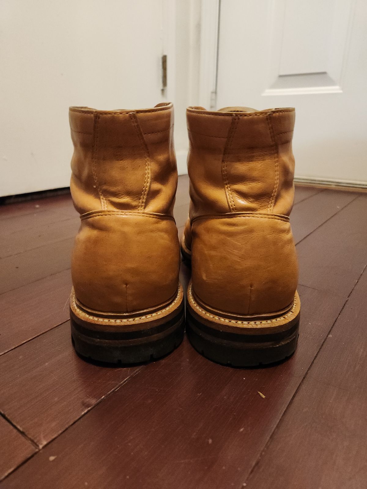 Photo by suplehdog on February 6, 2023 of the Grant Stone Ottawa Boot in Incas Natural Kangaroo.