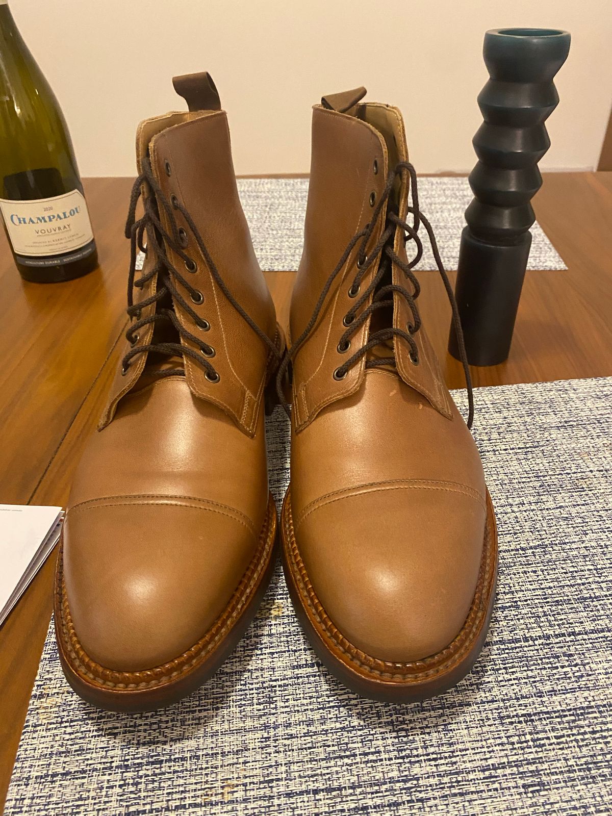 Photo by bootbastard on October 4, 2022 of the Crockett & Jones Coniston in Unlisted Leather.
