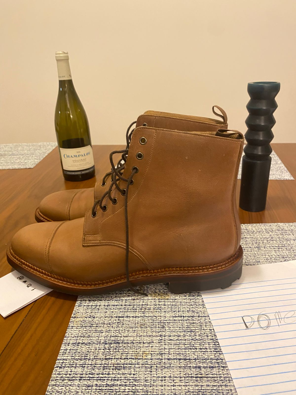 Photo by bootbastard on October 4, 2022 of the Crockett & Jones Coniston in Unlisted Leather.