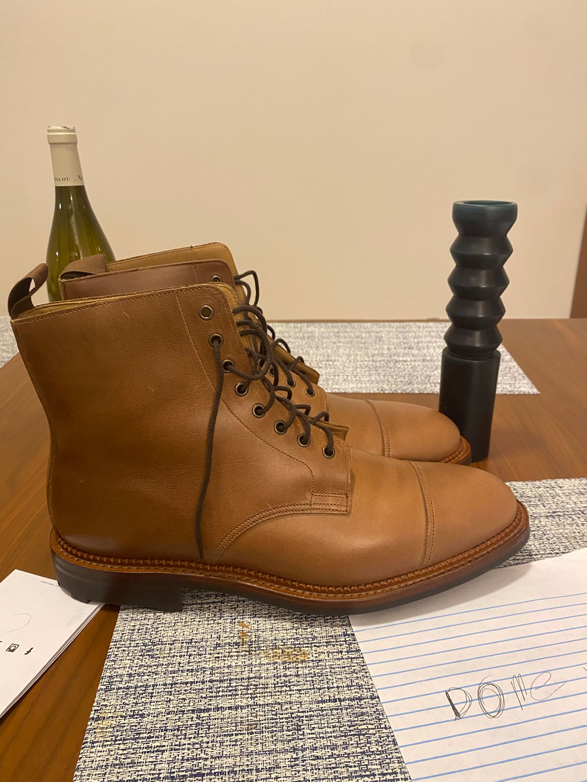 Photo by bootbastard on October 4, 2022 of the Crockett & Jones Coniston in Unlisted Leather.