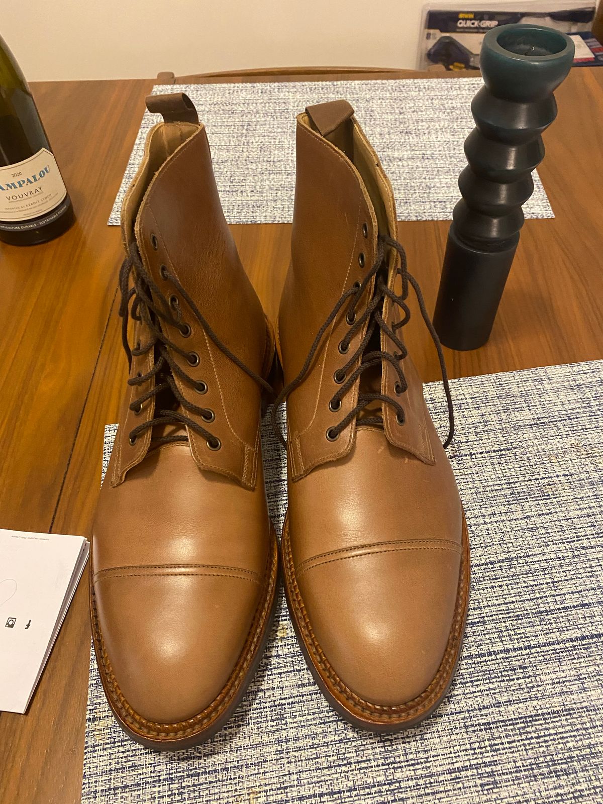 Photo by bootbastard on October 4, 2022 of the Crockett & Jones Coniston in Unlisted Leather.