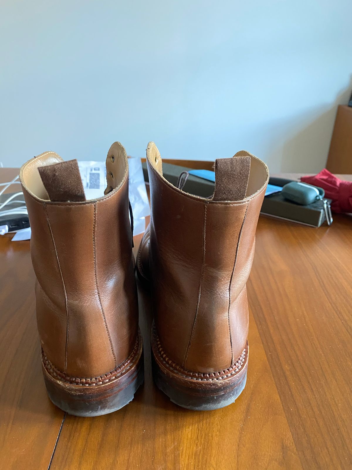 Photo by bootbastard on December 4, 2022 of the Crockett & Jones Coniston in Unlisted Leather.