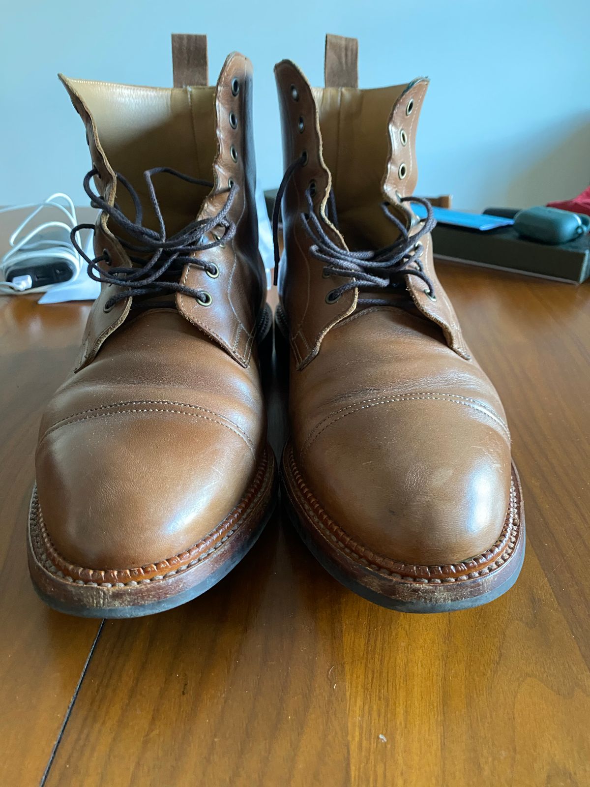 Photo by bootbastard on December 4, 2022 of the Crockett & Jones Coniston in Unlisted Leather.