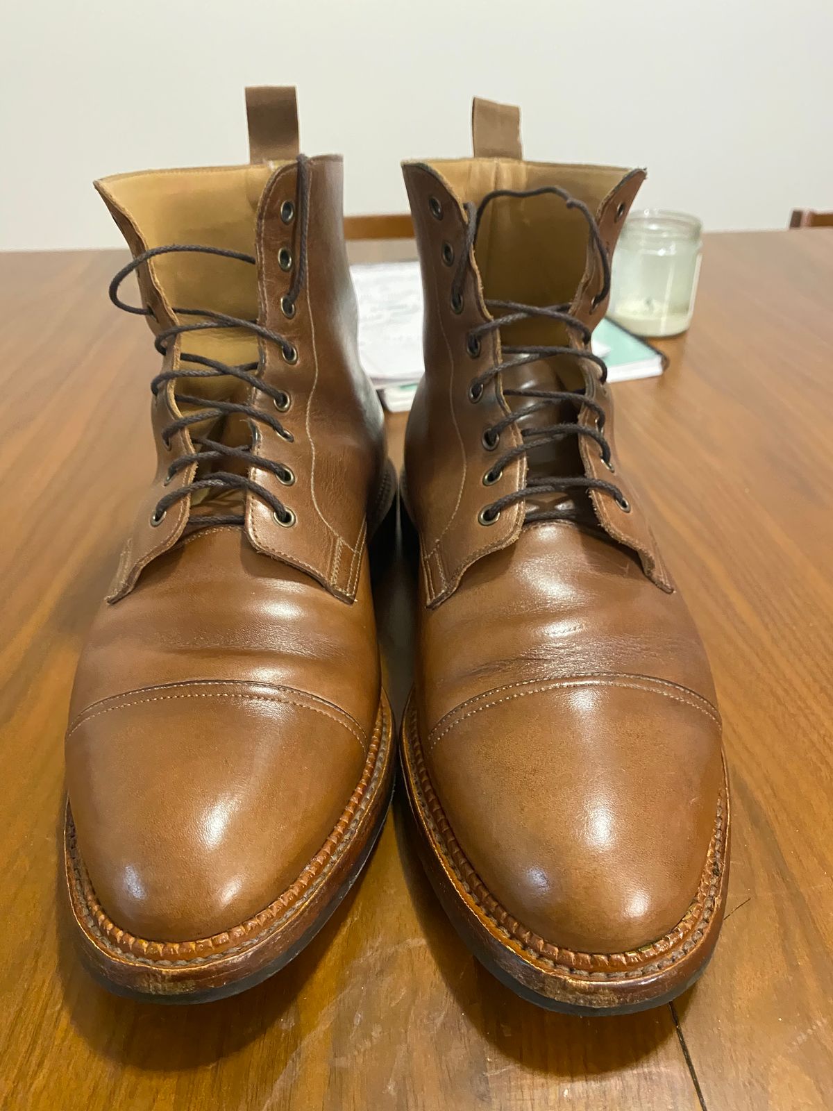 Photo by bootbastard on January 6, 2023 of the Crockett & Jones Coniston in Unlisted Leather.