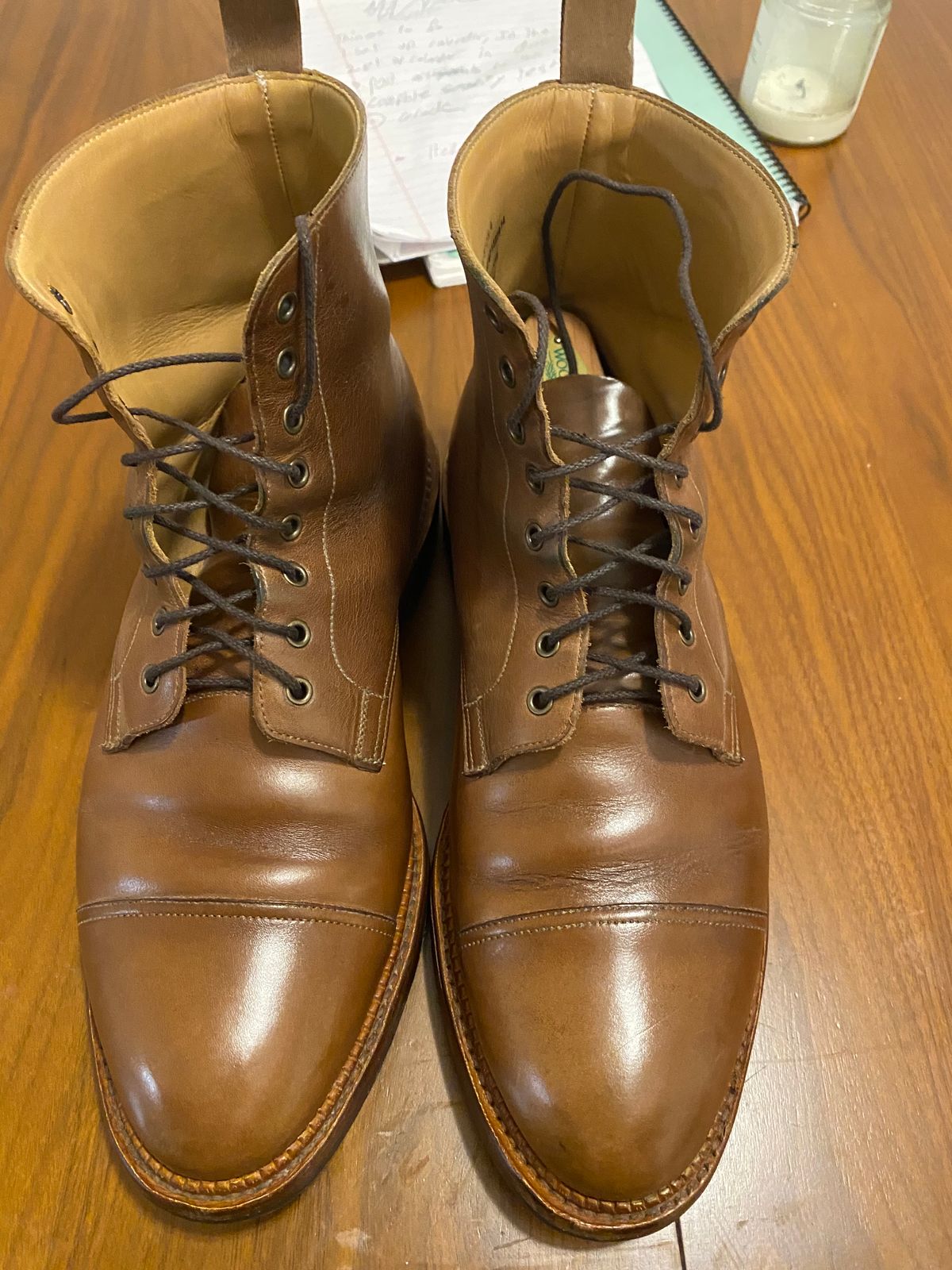 Photo by bootbastard on January 6, 2023 of the Crockett & Jones Coniston in Unlisted Leather.