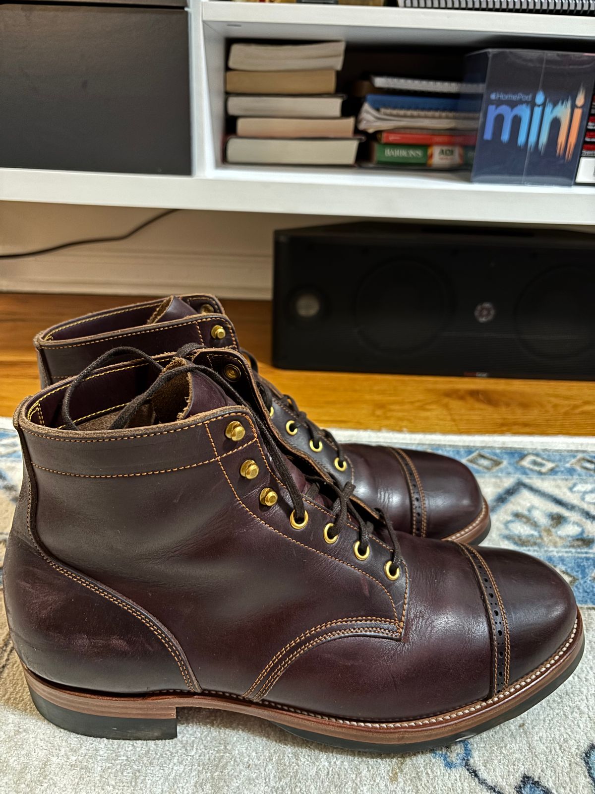 Photo by bootbastard on December 6, 2025 of the Attractions BILTBUCK Lot 269 in Attractions Heavy Weight Kipskin.