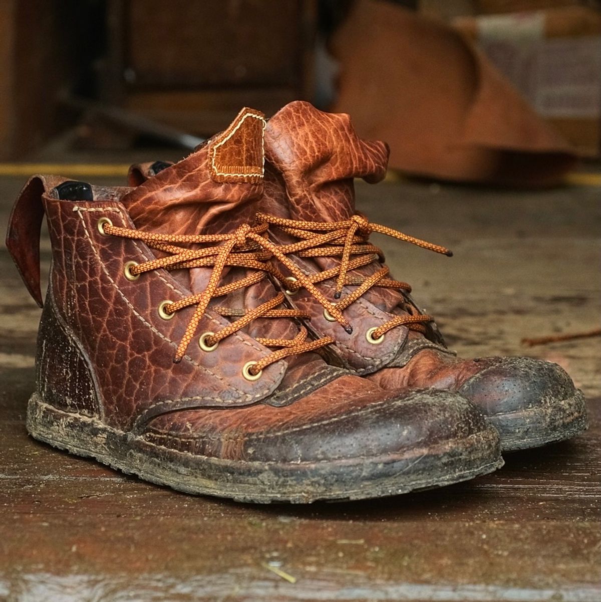 Photo by broadwinger on December 5, 2023 of the Broadwinger Luxury Work Slipper in shrunken bison.