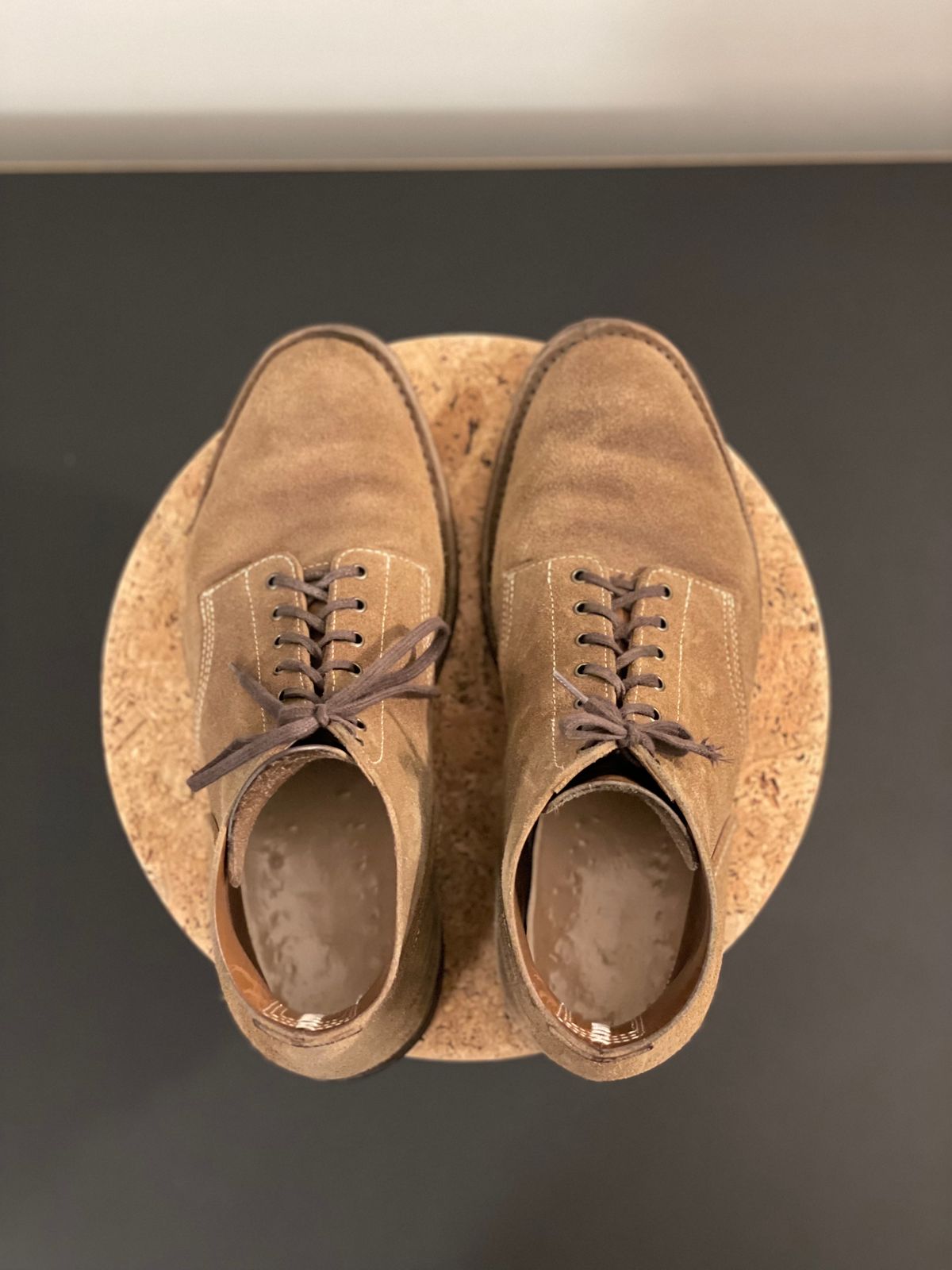 Photo by aitta on January 5, 2024 of the Aitta Handmade Boondockers in Horween Natural Chromexcel Roughout.