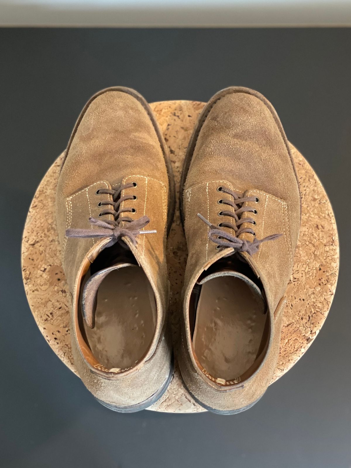 Photo by aitta on April 5, 2024 of the Aitta Handmade Boondockers in Horween Natural Chromexcel Roughout.