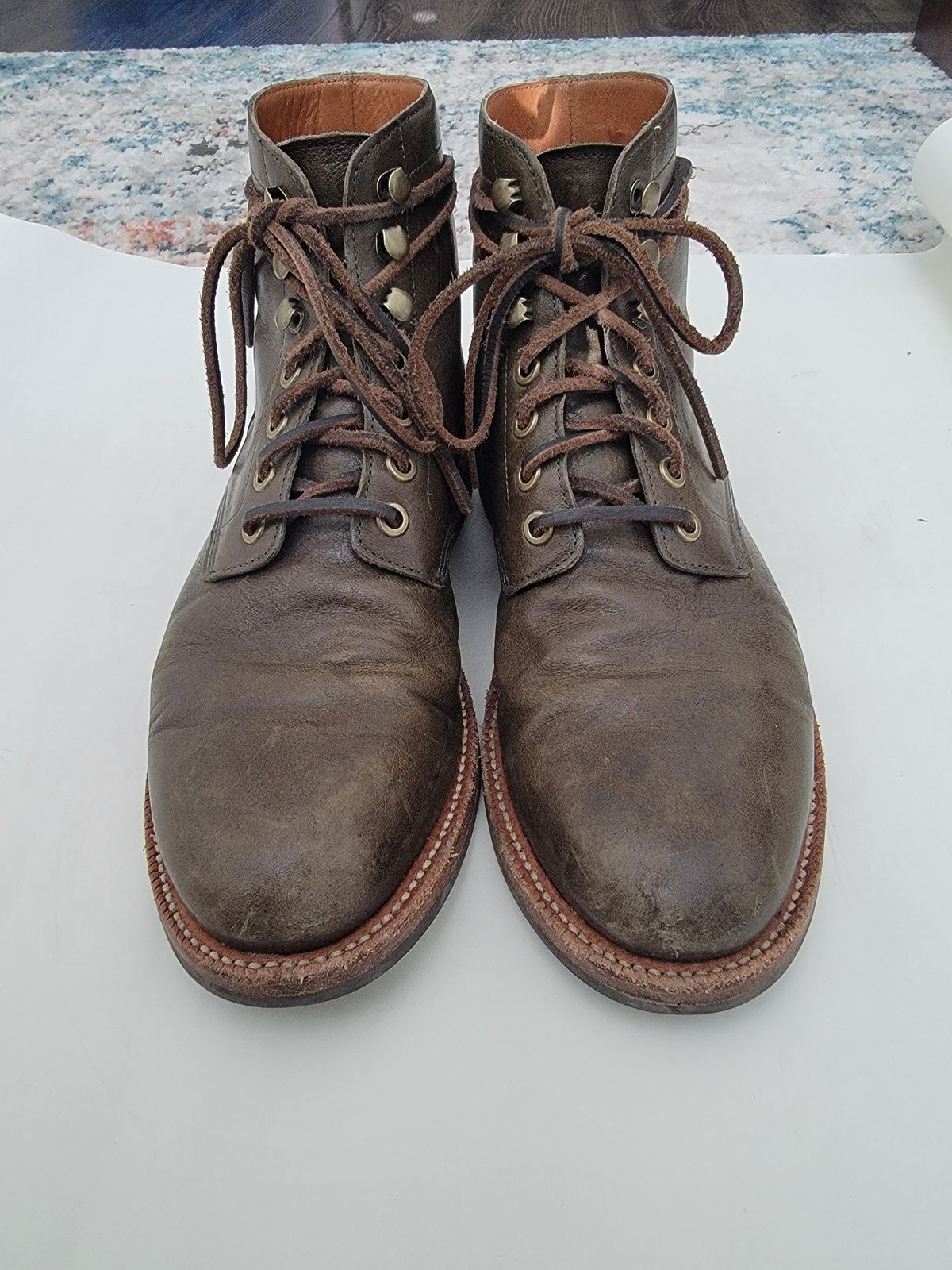 Photo by anonymouz on January 5, 2024 of the Grant Stone Diesel Boot in Incas Jungle Kangaroo.
