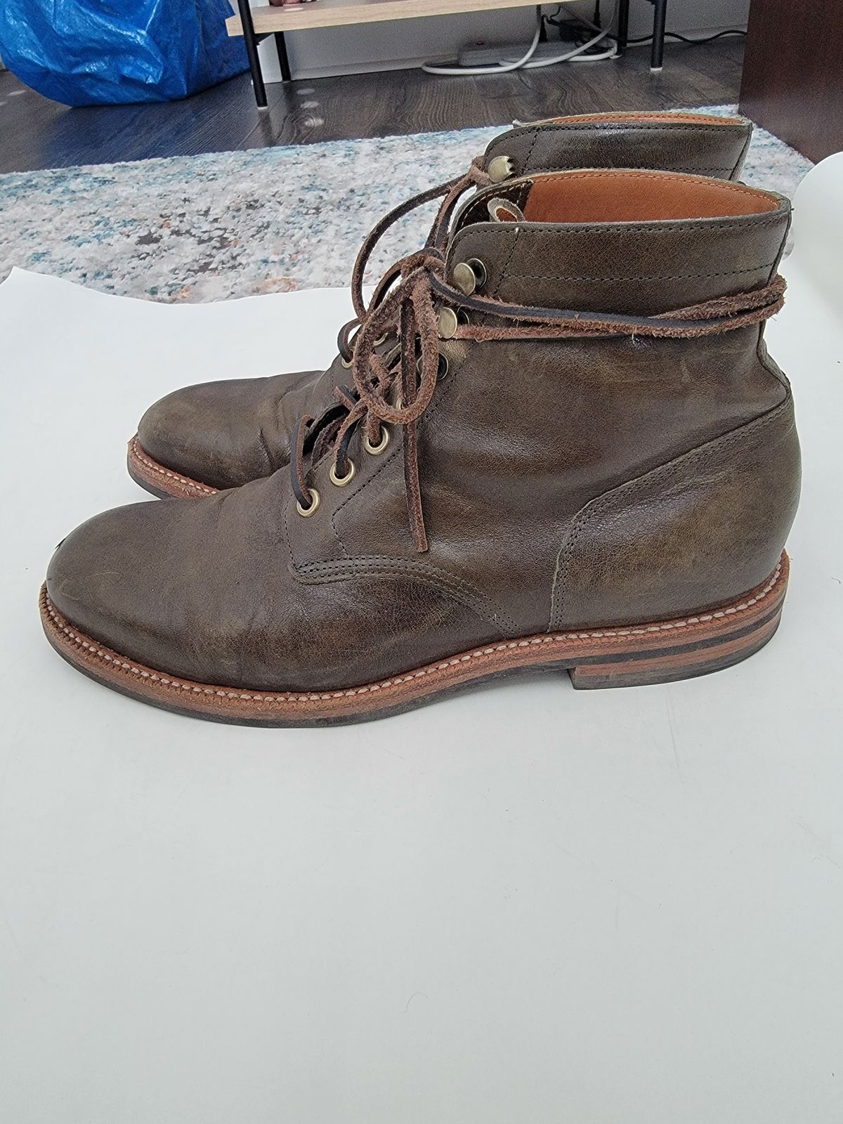 Photo by anonymouz on January 5, 2024 of the Grant Stone Diesel Boot in Incas Jungle Kangaroo.