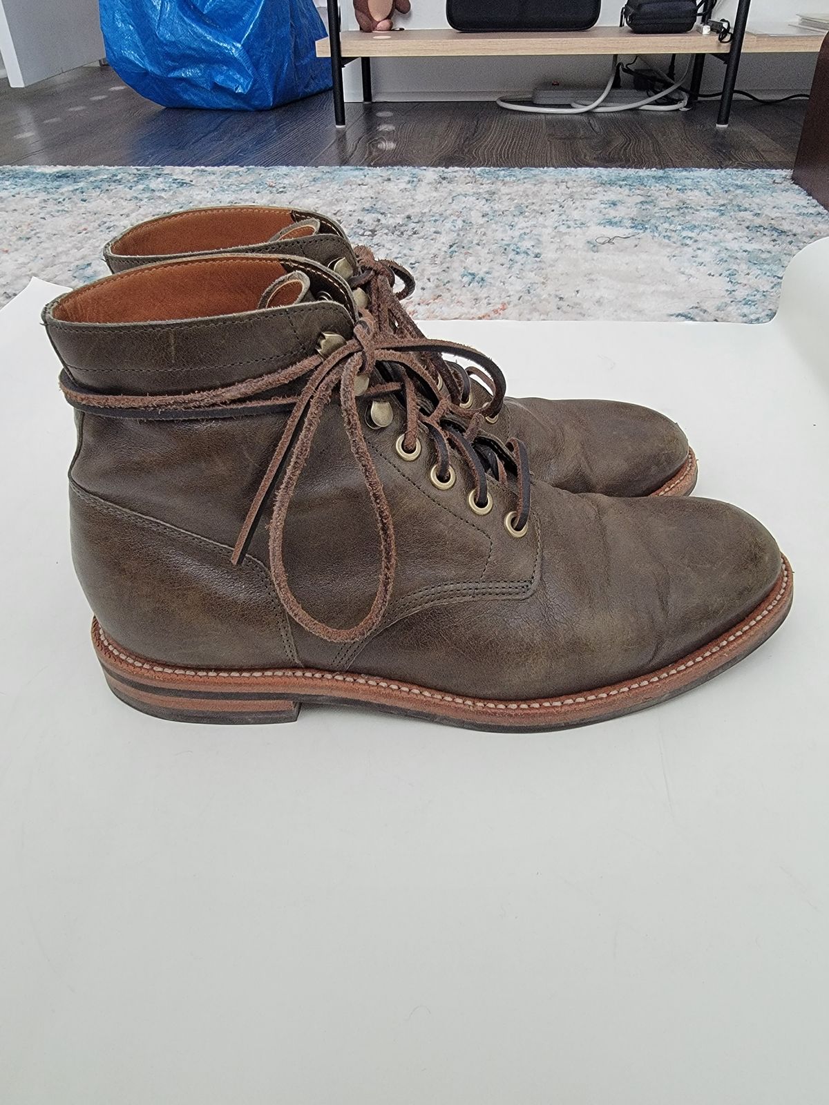 Photo by anonymouz on January 5, 2024 of the Grant Stone Diesel Boot in Incas Jungle Kangaroo.