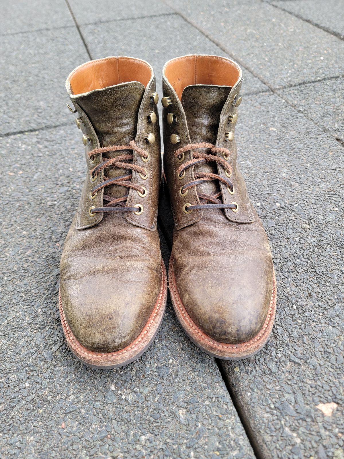 Photo by anonymouz on February 5, 2024 of the Grant Stone Diesel Boot in Incas Jungle Kangaroo.