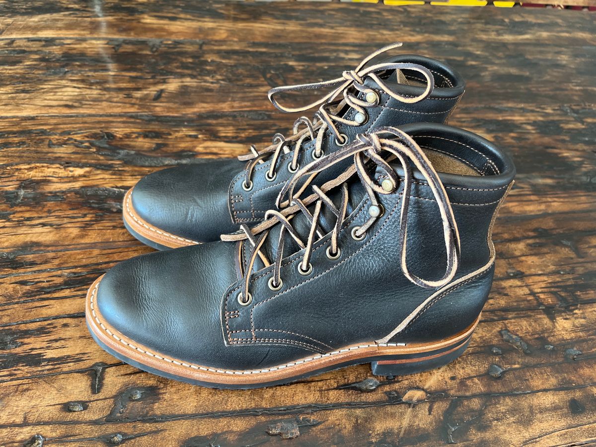 Photo by marcelovgodoy on September 17, 2022 of the Truman Service Boot in Unlisted Leather.