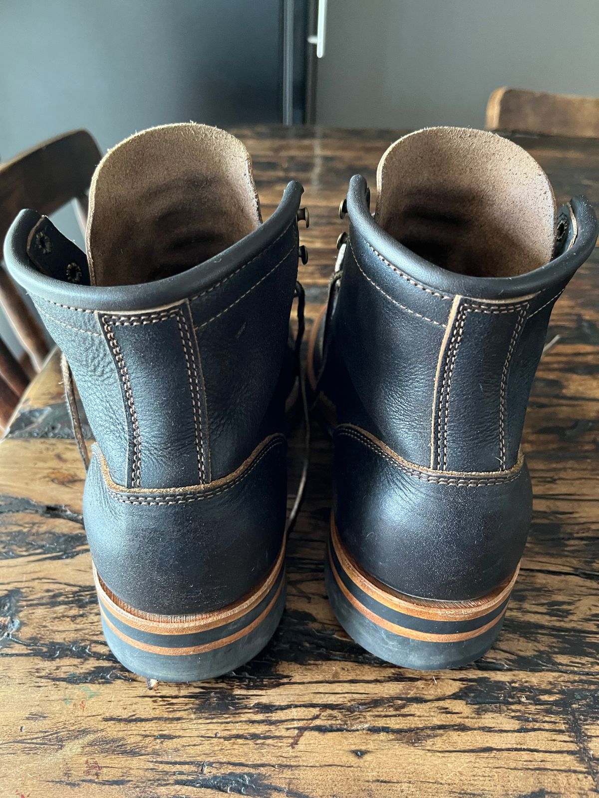Photo by marcelovgodoy on November 1, 2022 of the Truman Service Boot in Unlisted Leather.