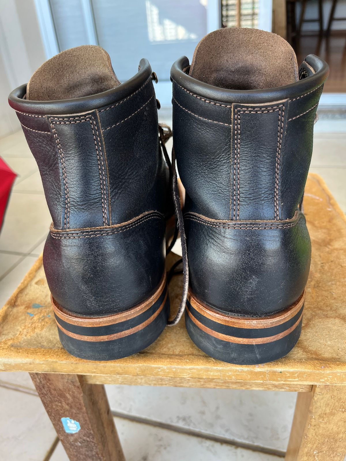 Photo by marcelovgodoy on December 1, 2022 of the Truman Service Boot in Unlisted Leather.