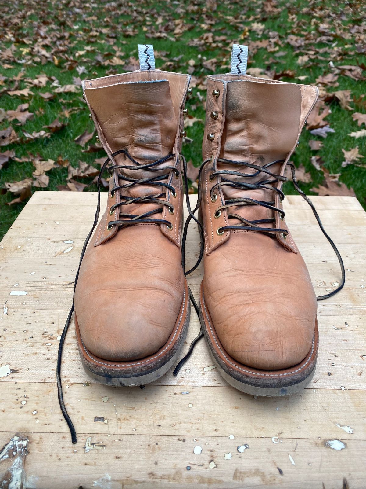 Photo by AgEcho on November 1, 2024 of the Unmarked DB Hunter in Oiled Natural Veg Tan.