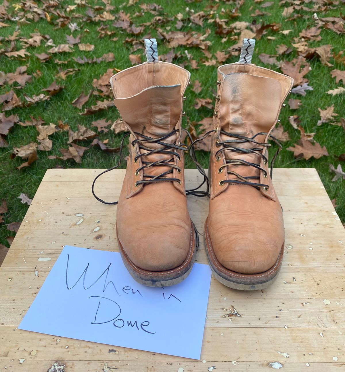 Photo by AgEcho on November 1, 2024 of the Unmarked DB Hunter in Oiled Natural Veg Tan.