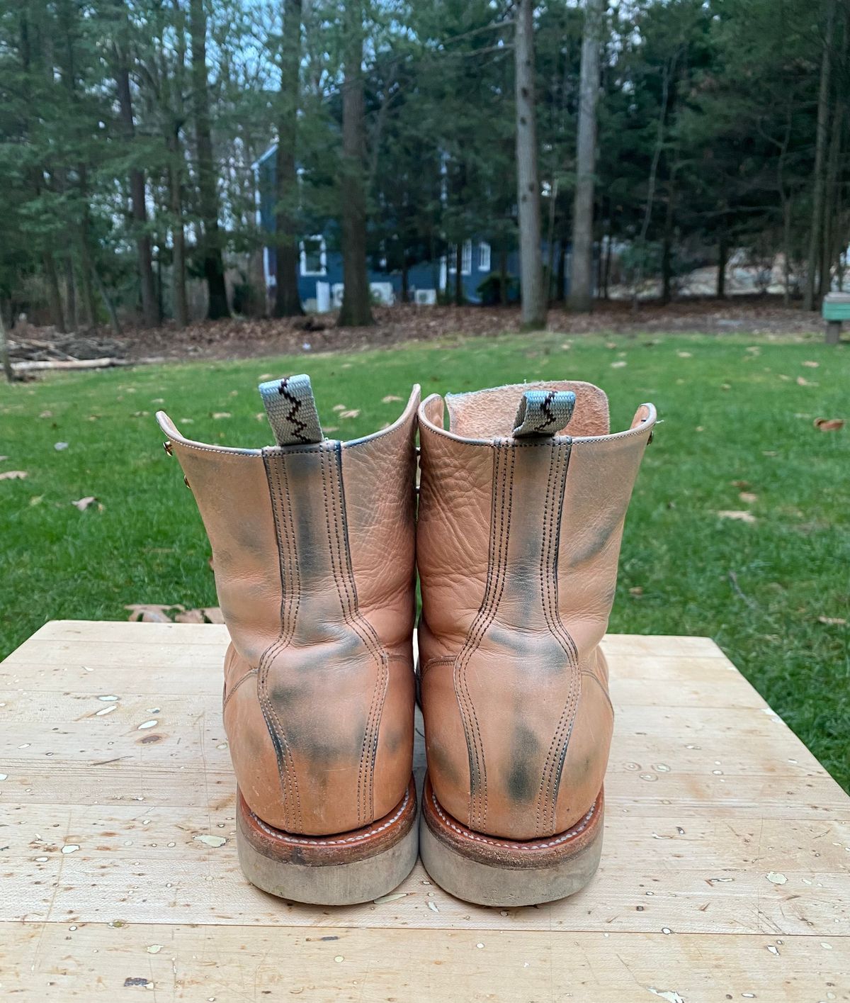 Photo by AgEcho on December 2, 2024 of the Unmarked DB Hunter in Oiled Natural Veg Tan.