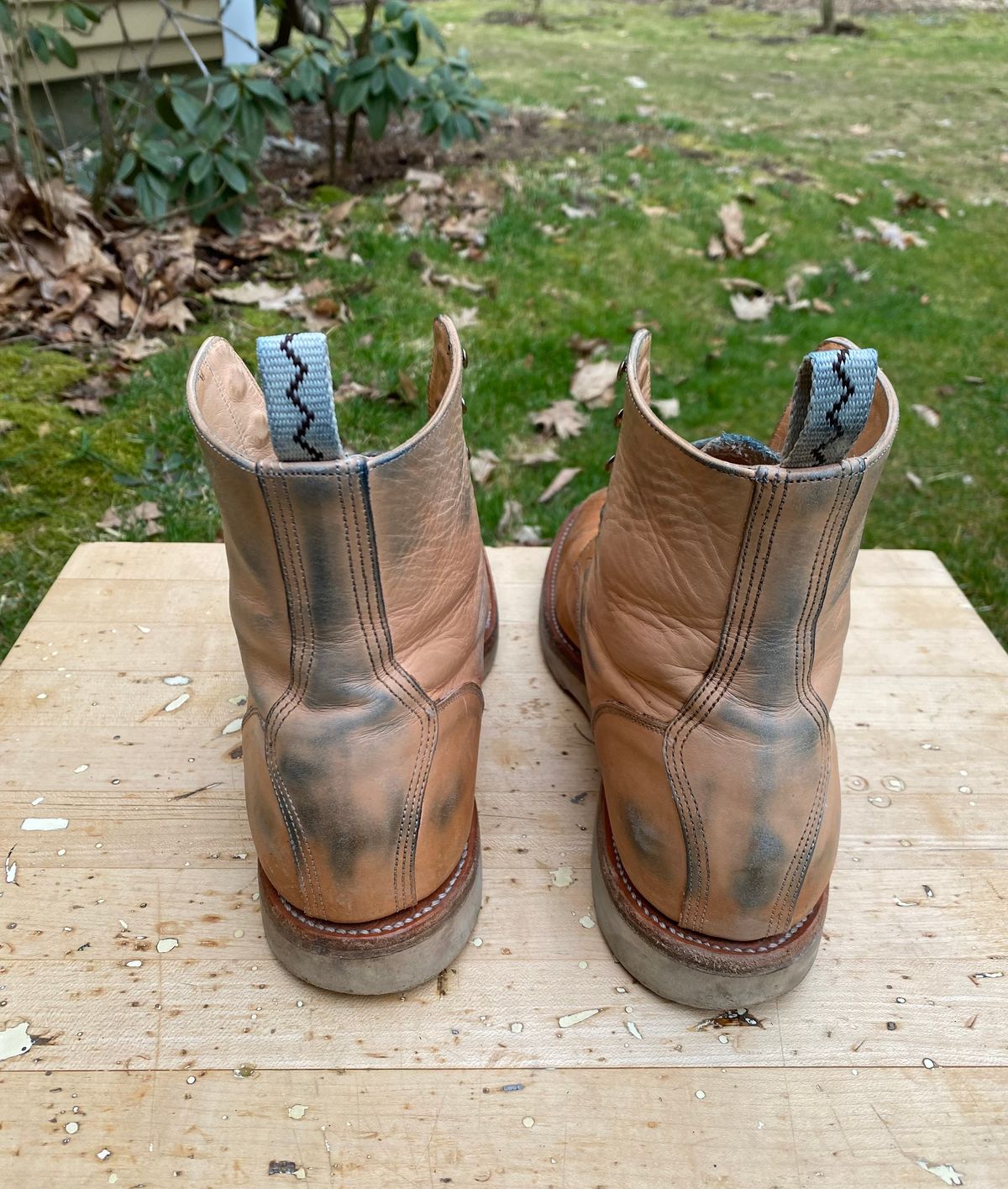 Photo by AgEcho on April 5, 2025 of the Unmarked DB Hunter in Oiled Natural Veg Tan.