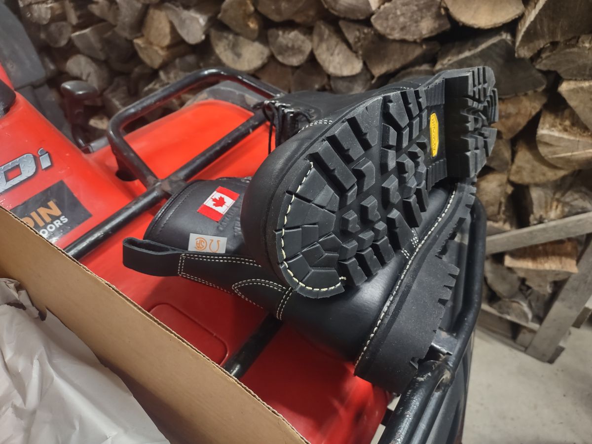 Photo by grwulff on November 14, 2025 of the Canada West Boots 34379 Welders Boot in Black Fire Retardant.