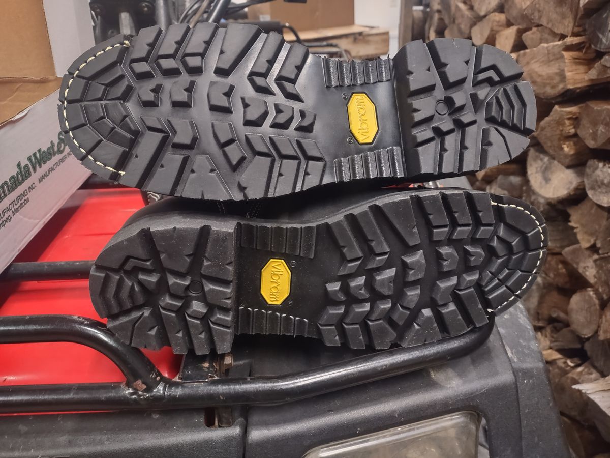 Photo by grwulff on November 14, 2025 of the Canada West Boots 34379 Welders Boot in Black Fire Retardant.