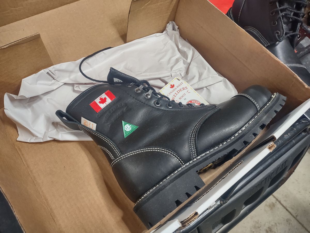 Photo by grwulff on November 14, 2025 of the Canada West Boots 34379 Welders Boot in Black Fire Retardant.