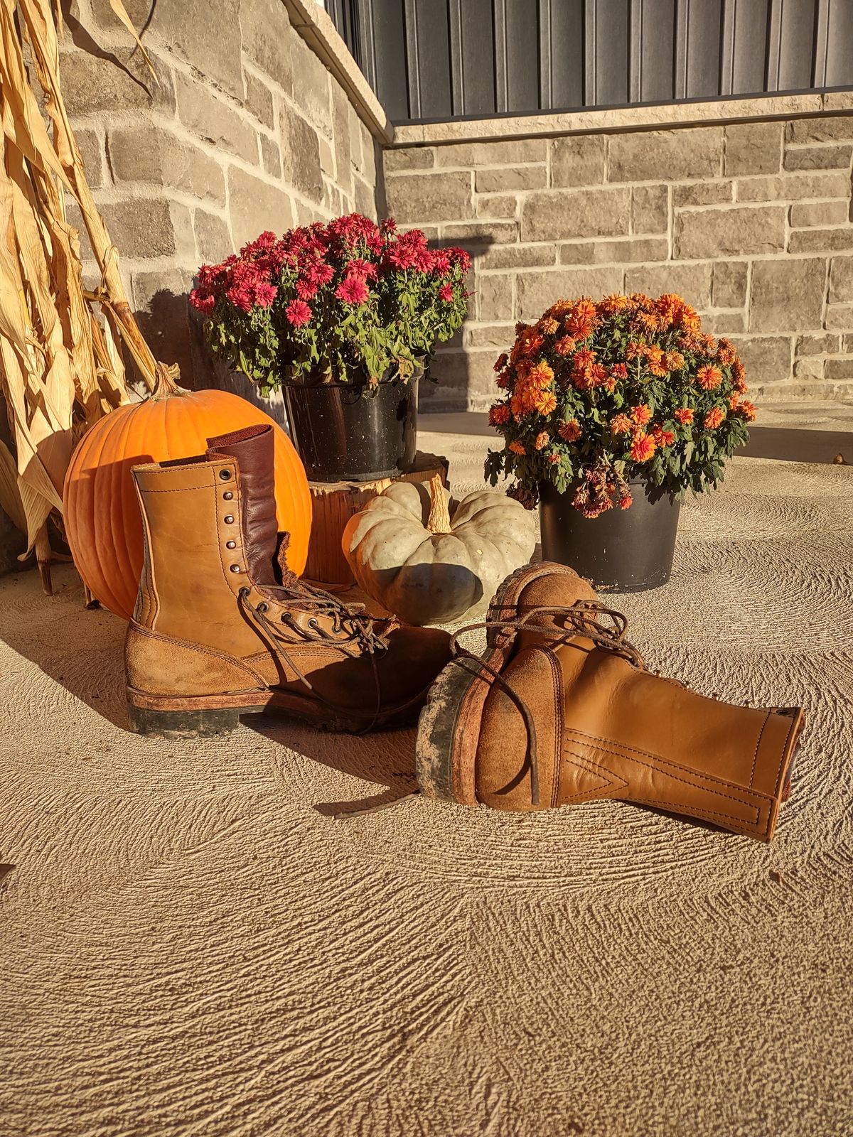 Photo by grwulff on October 27, 2025 of the Frank's Boots Ground Pounder in Seidel Tan Teton.