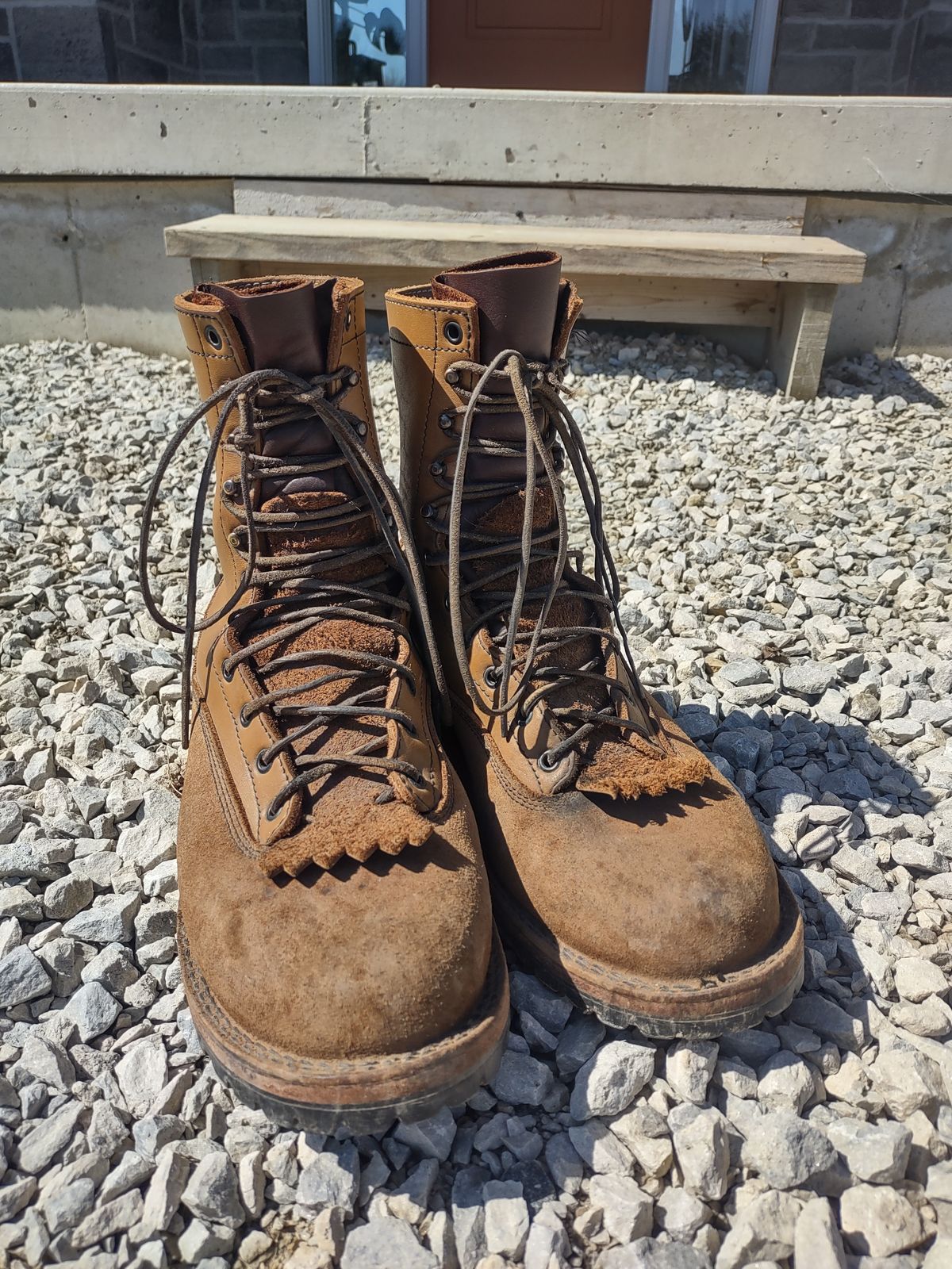 Photo by grwulff on April 8, 2026 of the Frank's Boots Ground Pounder in Seidel Tan Teton.