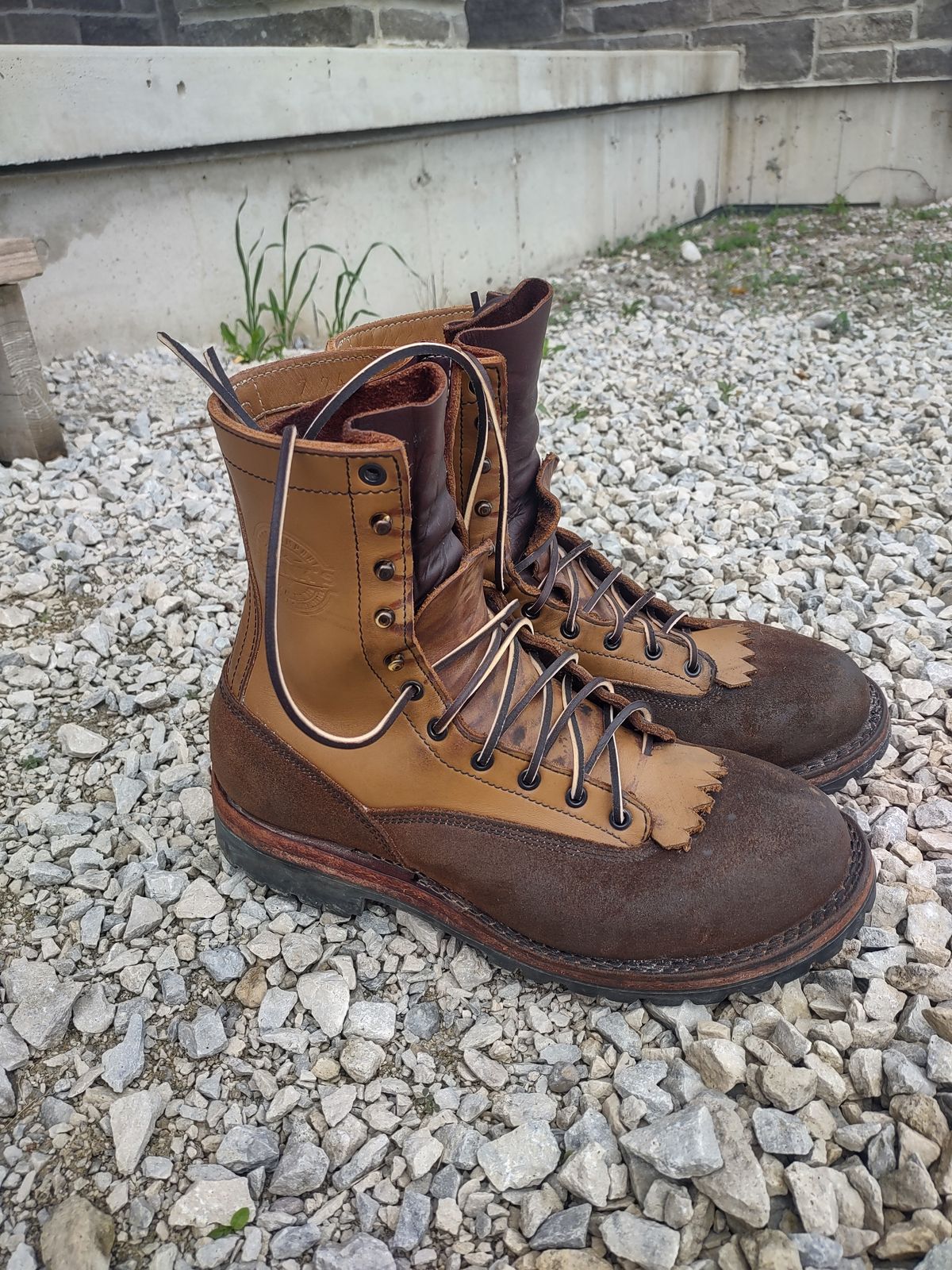 Photo by grwulff on June 14, 2026 of the Frank's Boots Ground Pounder in Seidel Tan Teton.