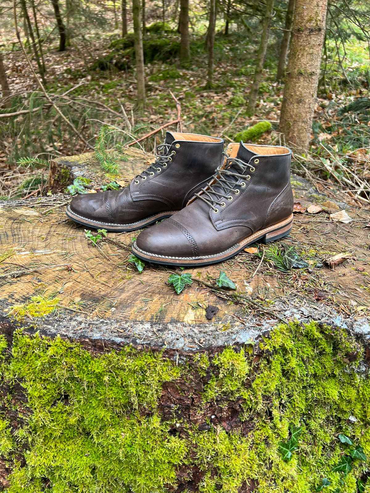 Photo by Marcel_K on April 2, 2023 of the Viberg Service Boot BCT in Maryam 1071 Port Vitello Calf Nubuck.
