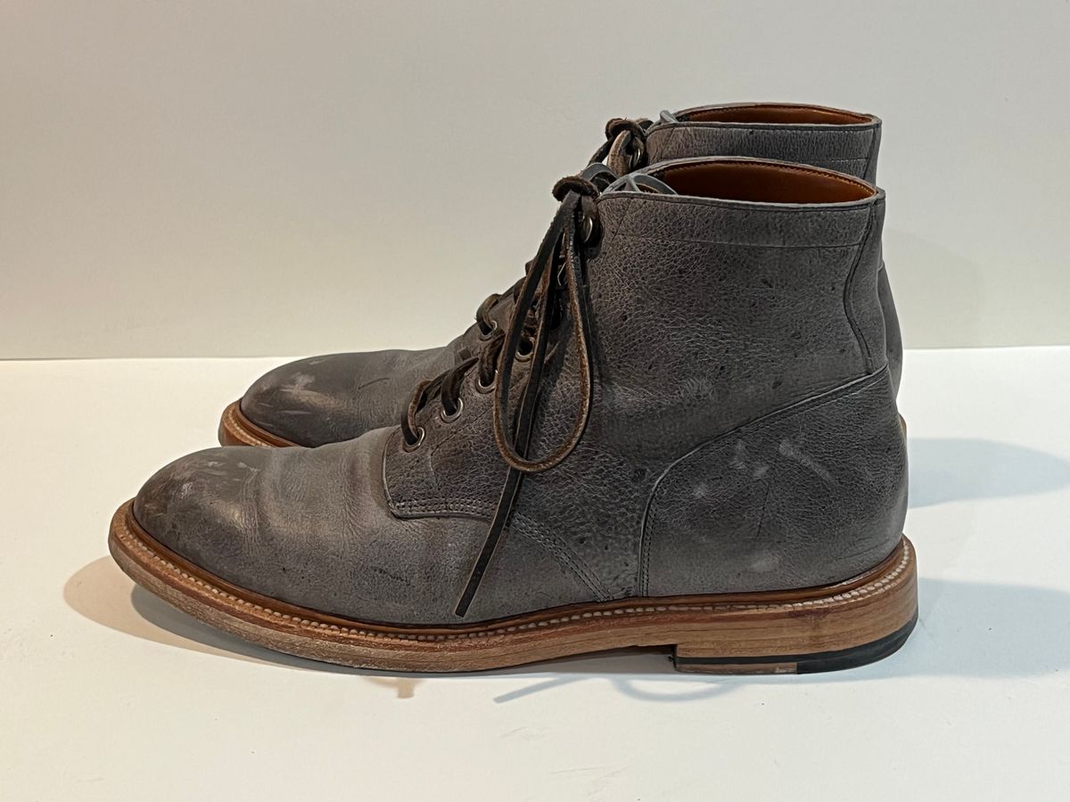 Photo by njpluta on November 4, 2023 of the Grant Stone Diesel Boot in C.F. Stead Storm Kudu.