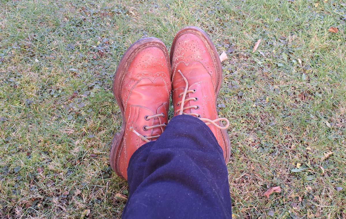 Photo by aun on January 2, 2023 of the Tricker's Stow Country Boot in Marron Calf.