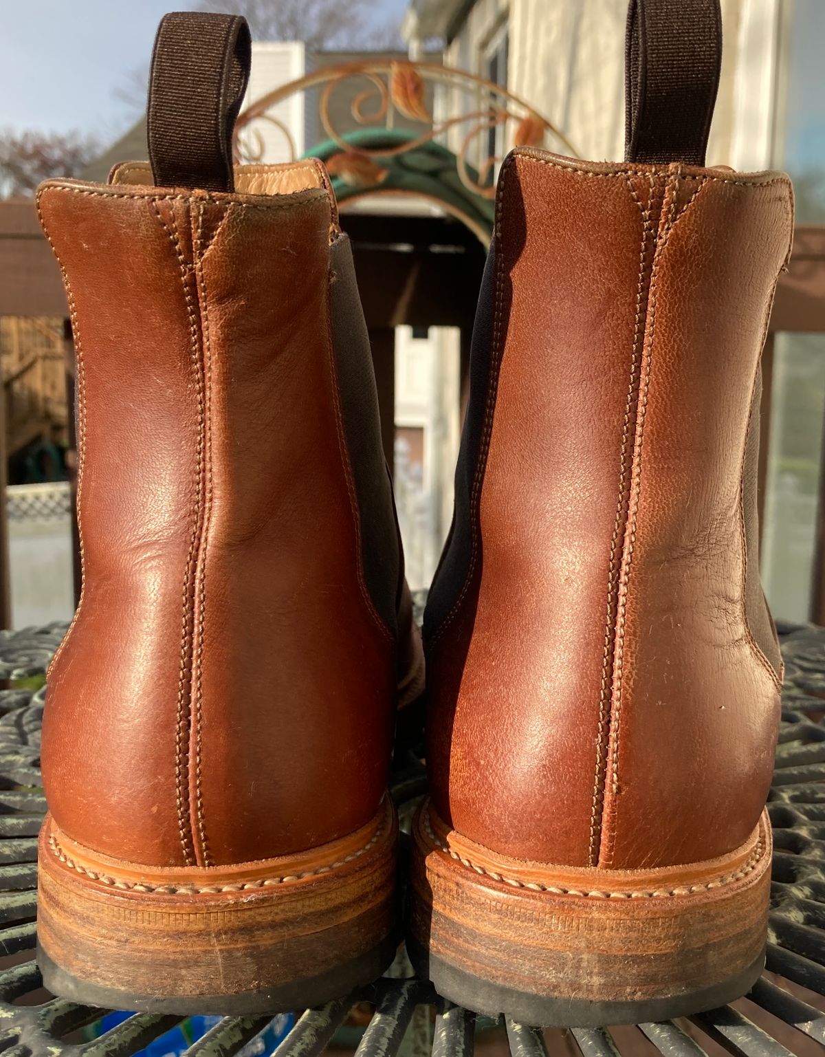 Photo by BearsBeetsBG on December 5, 2023 of the Rider Boot Co. Fritz in Maryam Toscanello Horsebutt.