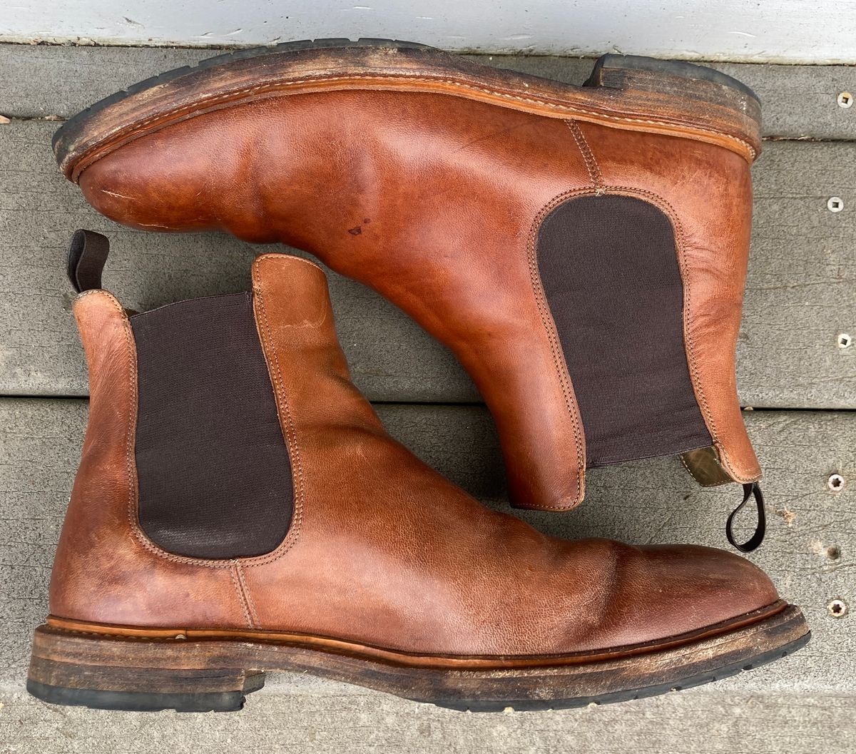 Photo by BearsBeetsBG on April 5, 2024 of the Rider Boot Co. Fritz in Maryam Toscanello Horsebutt.