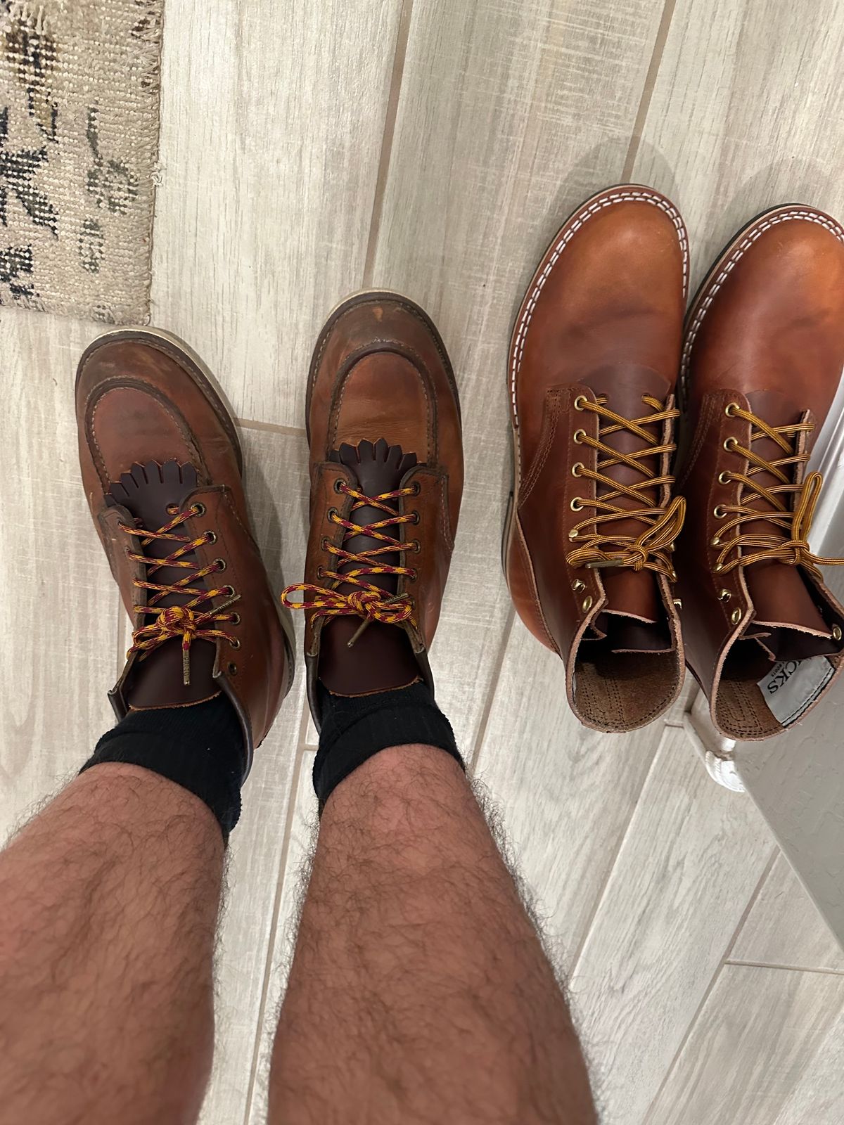 Photo by austinrylees on January 1, 2024 of the Red Wing 6-Inch Classic Moc in S.B. Foot Oro Legacy.