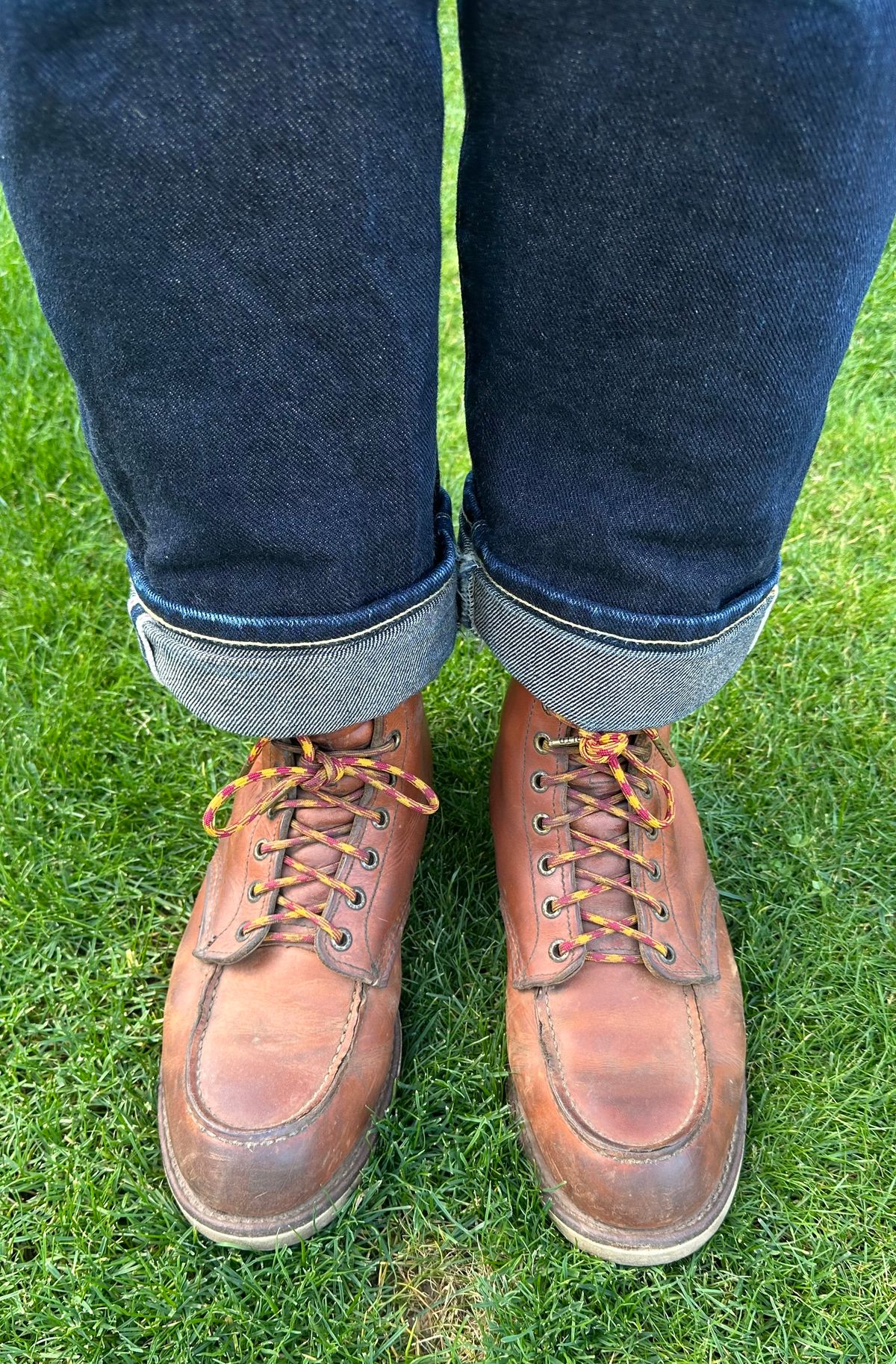 Photo by austinrylees on January 24, 2026 of the Red Wing 6-Inch Classic Moc in S.B. Foot Oro Legacy.