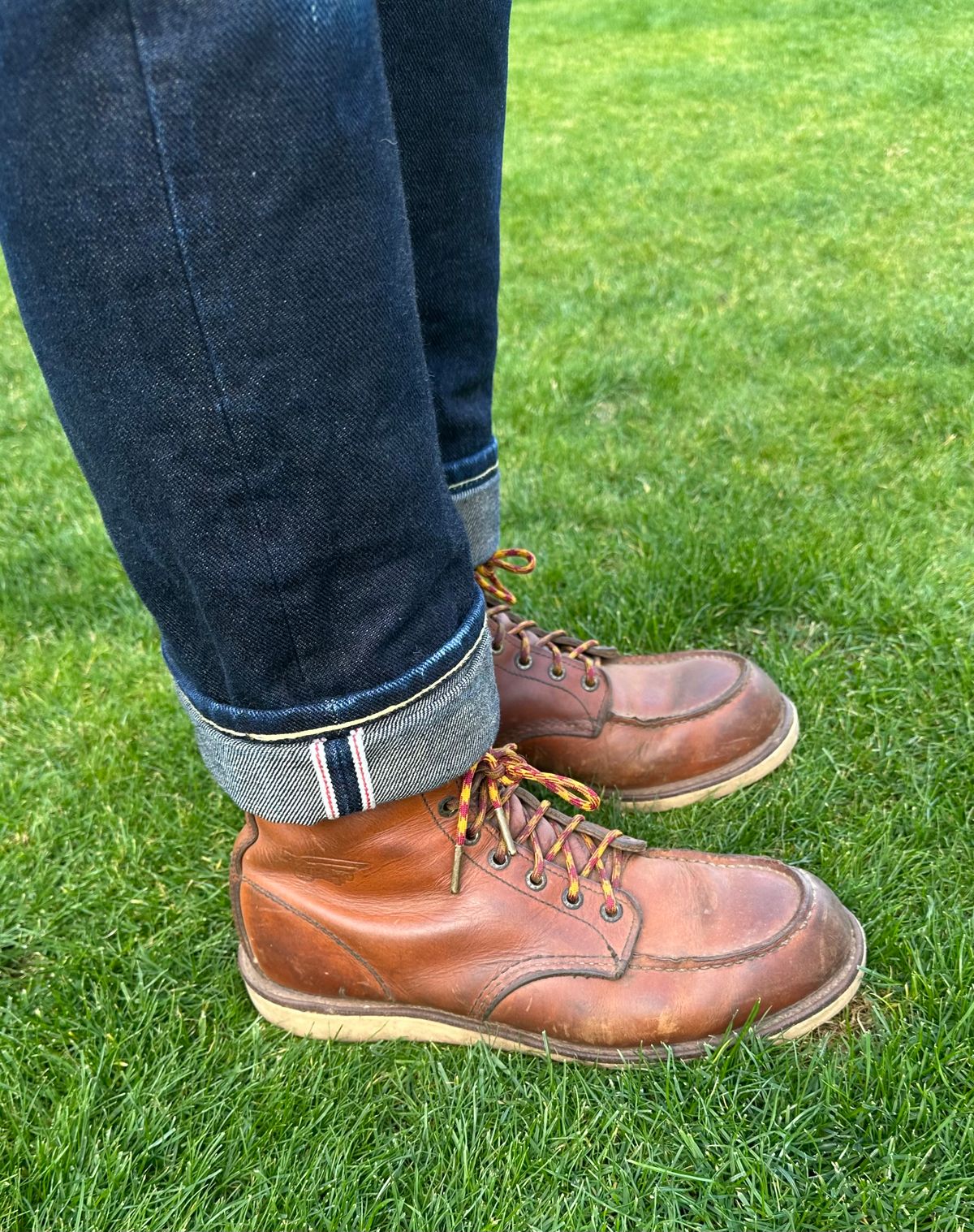 Photo by austinrylees on January 24, 2026 of the Red Wing 6-Inch Classic Moc in S.B. Foot Oro Legacy.