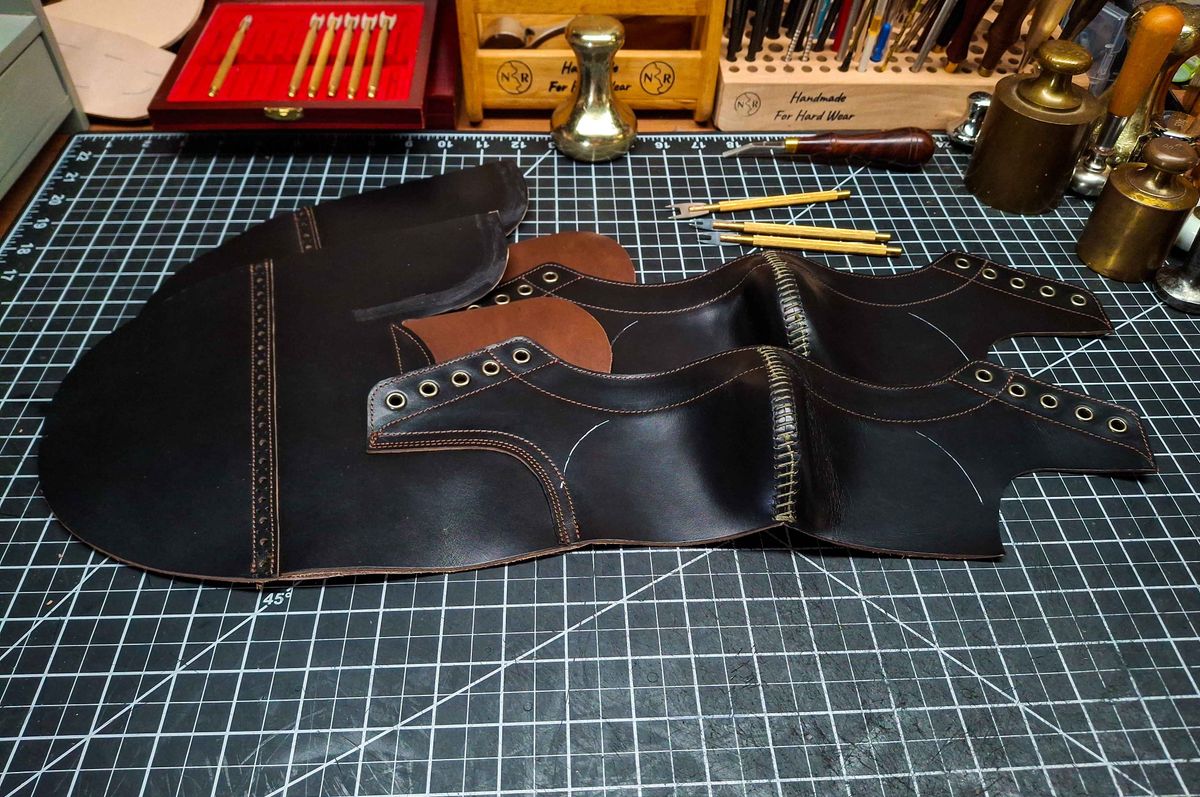 Photo by austinrylees on August 18, 2025 of the New River Boot Quade in Horween Horse Front Strips.
