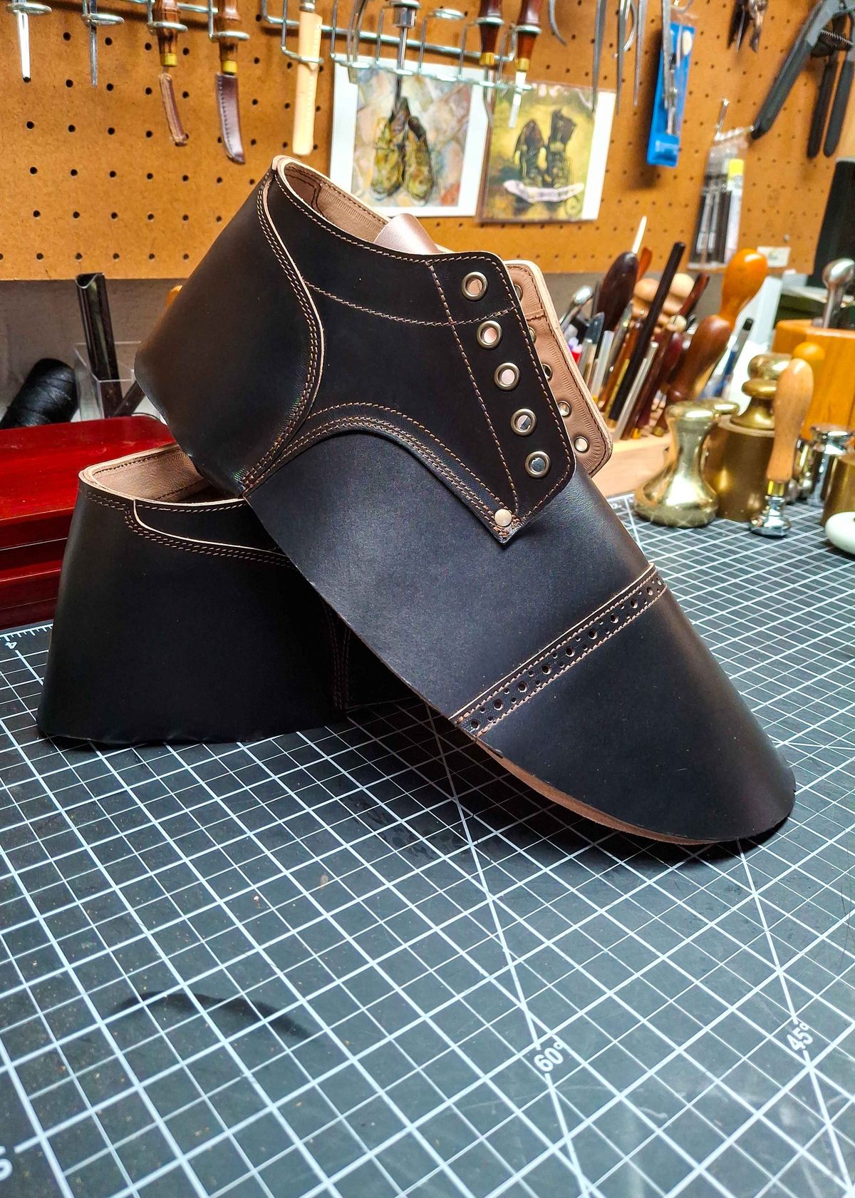 Photo by austinrylees on August 18, 2025 of the New River Boot Quade in Horween Horse Front Strips.
