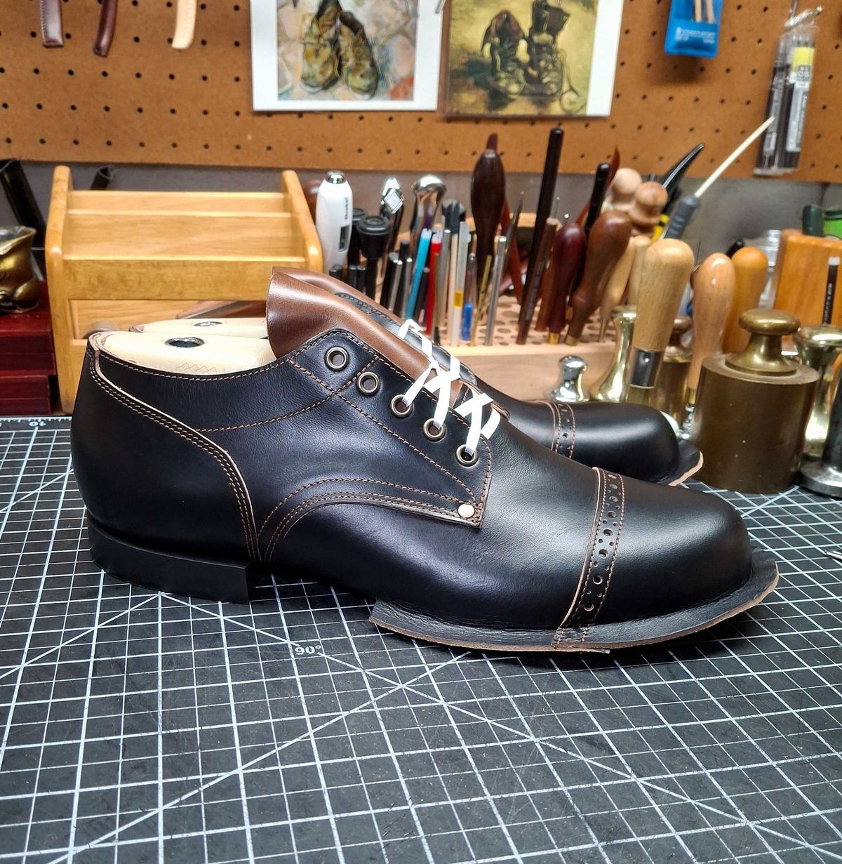 Photo by austinrylees on August 18, 2025 of the New River Boot Quade in Horween Horse Front Strips.