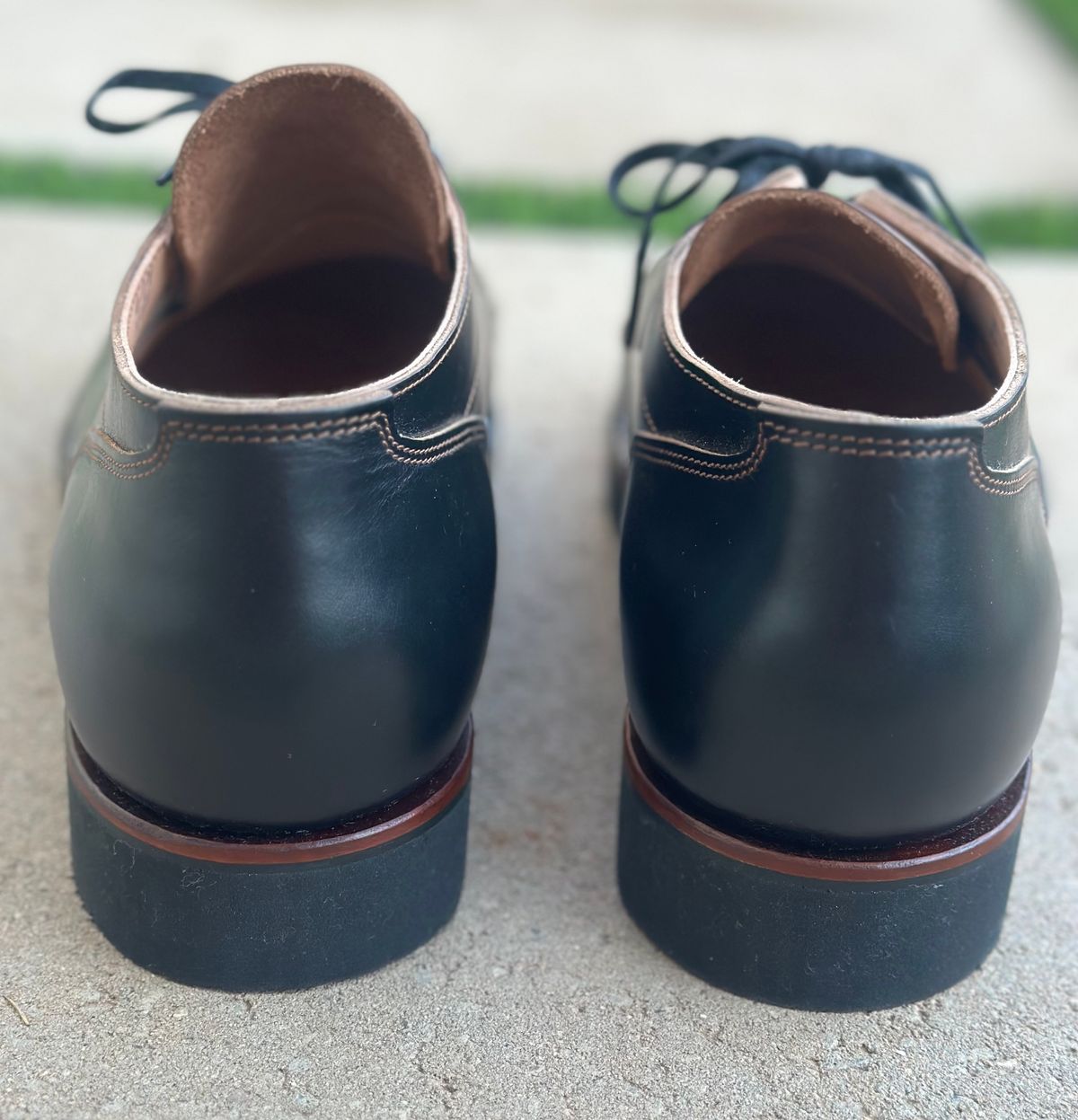 Photo by austinrylees on September 30, 2025 of the New River Boot Quade in Horween Horse Front Strips.