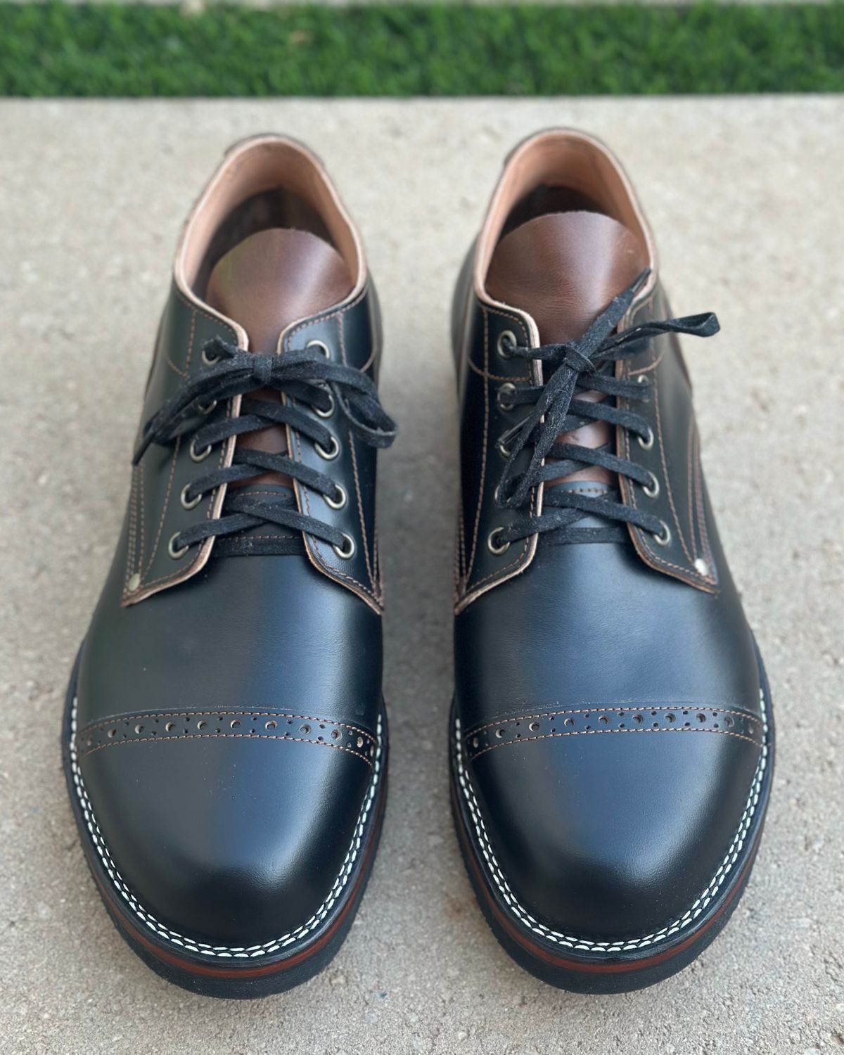 Photo by austinrylees on September 30, 2025 of the New River Boot Quade in Horween Horse Front Strips.