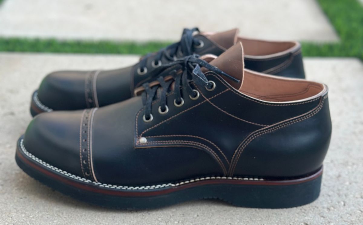 Photo by austinrylees on September 30, 2025 of the New River Boot Quade in Horween Horse Front Strips.